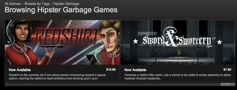 Illustration for article titled The First Day of Steam Tags Is Both Funny and Sad